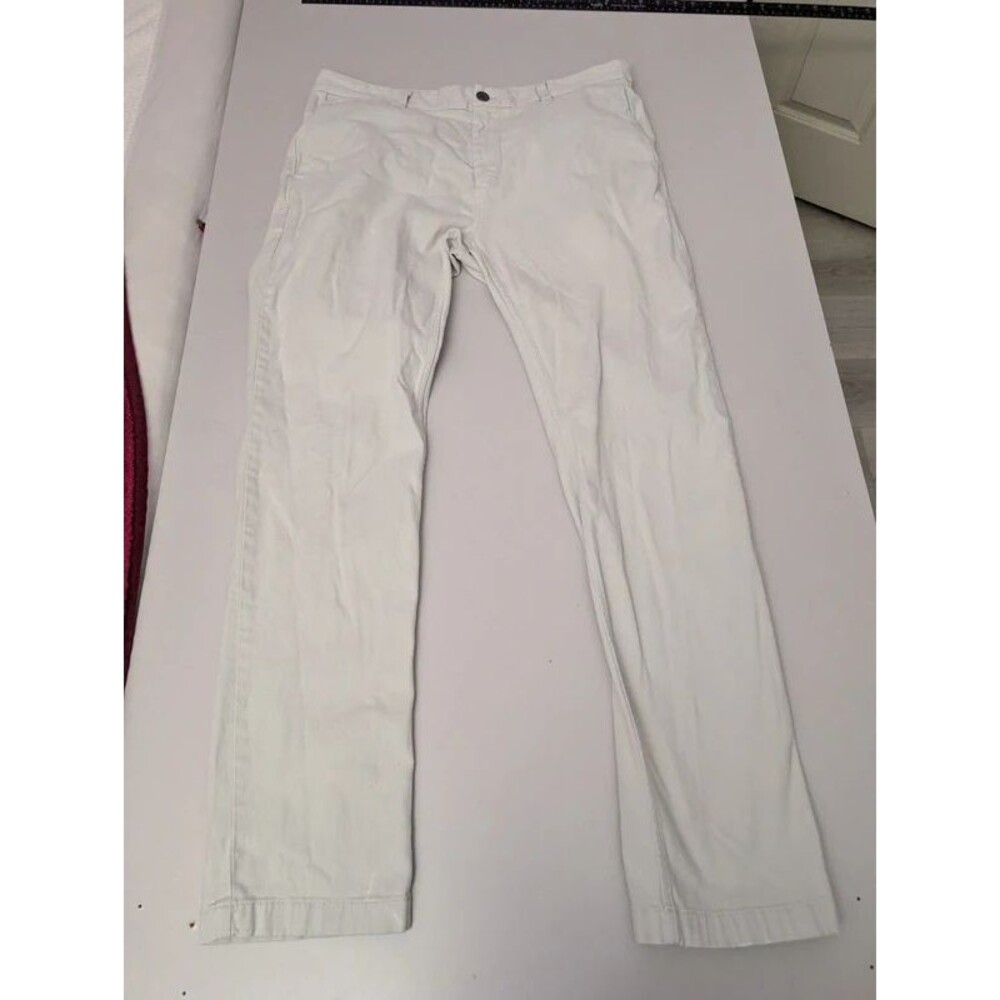 Outerknown Men's S.E.A. Legs Chino Pants Size 34 Organic Cotton Stretch Beige